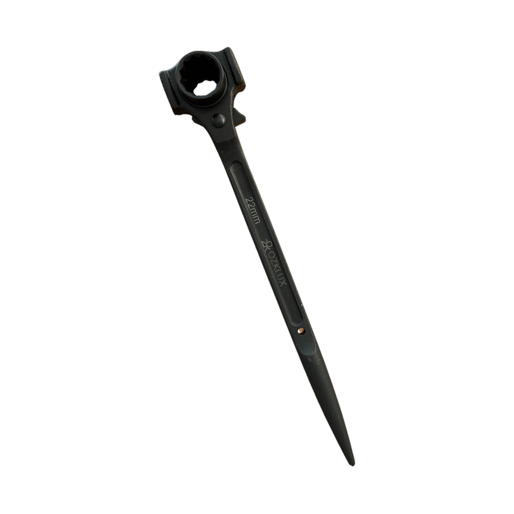 [CLE-NOIR-310] Steigersleutel 19×22 – hamermodel zwart 310 mm