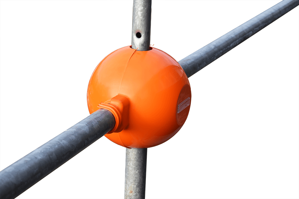UNIVERSELE BESCHERMKAP HALVE BOL ORANJE