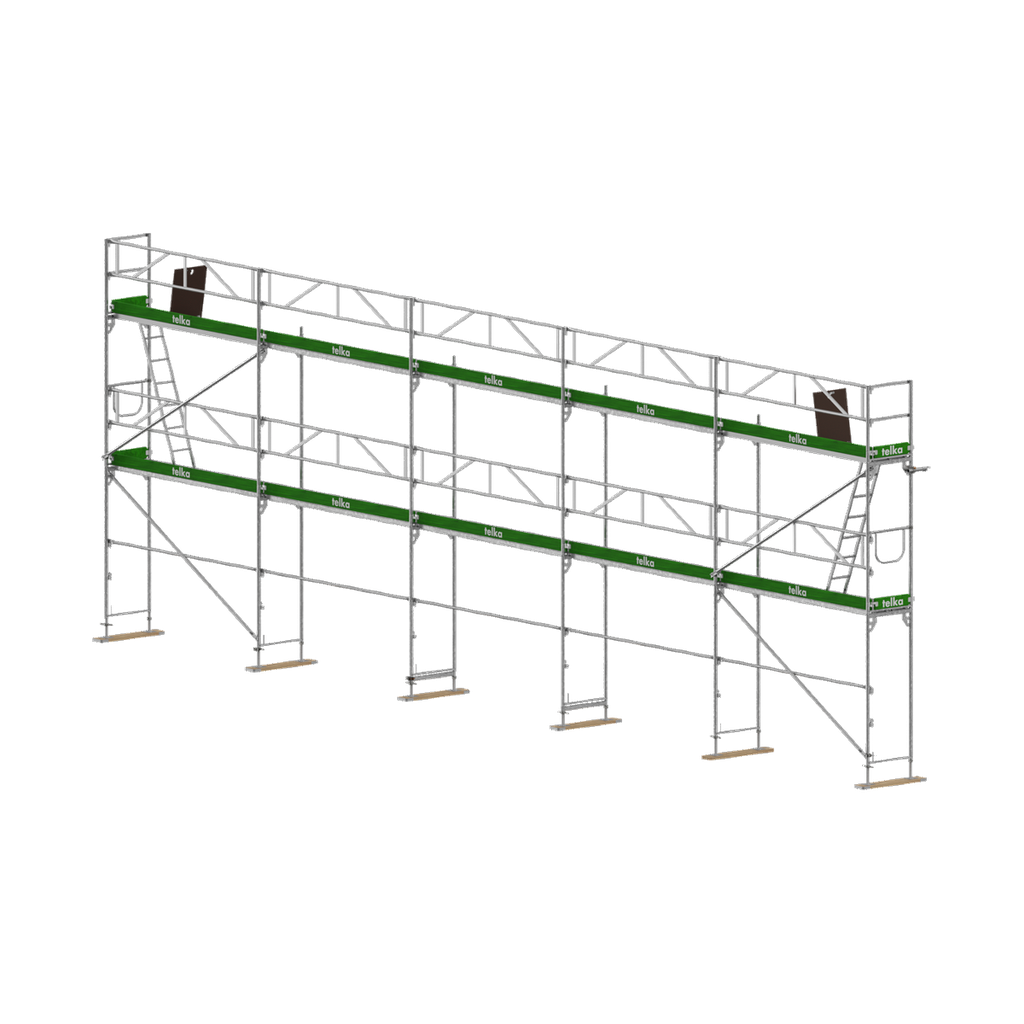 [PA10053UNI73] Pakket 100 m² UNICO 73 alu · 5 × 3,07 m · hoogte 6,5 m