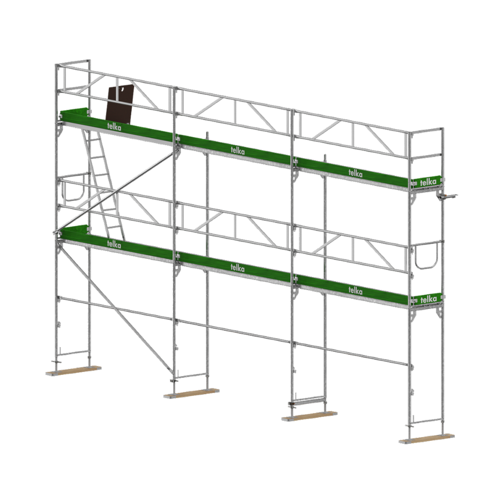 [PA6033UNI73] Pakket 60 m² UNICO 73 alu · 3 × 3,07 m · hoogte 6,5 m