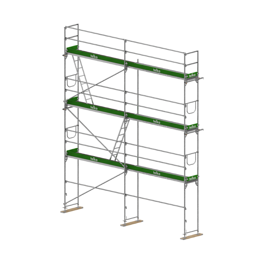 Pakket 50 m² UNICO 73 gegalvaniseerd · 2 × 3,07 m · hoogte 8,5 m
