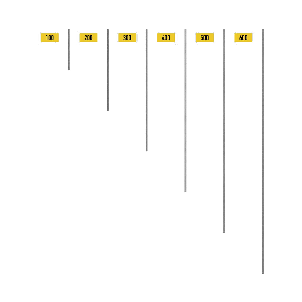 Tube d'échafaudage acier Ø48,3 × 2,7 mm (4 m)